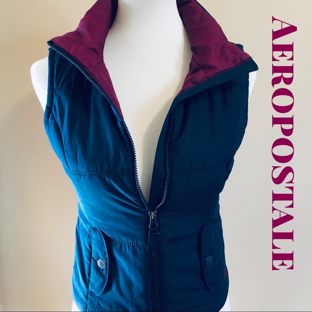 ❤️Navy Blue Aeropostale puffer vest❤️
